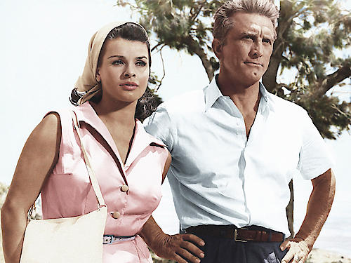 Senta Berger with Kirk Douglas von Hollywood Photo Archive