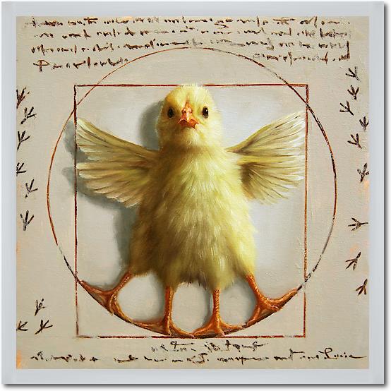 Vitruvian Chick von Lucia Heffernan