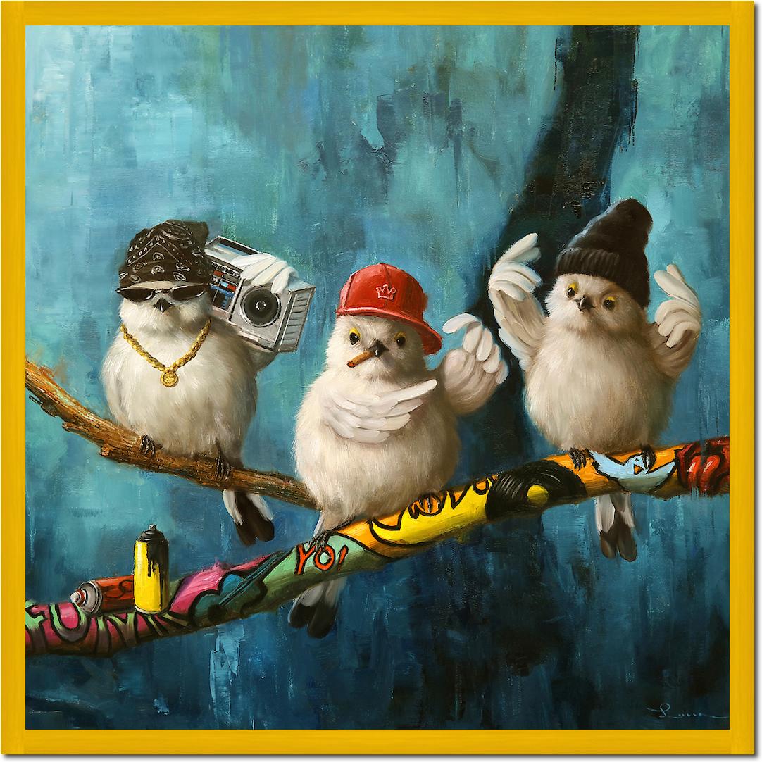 Birdz in da Hood No.2 von Lucia Heffernan