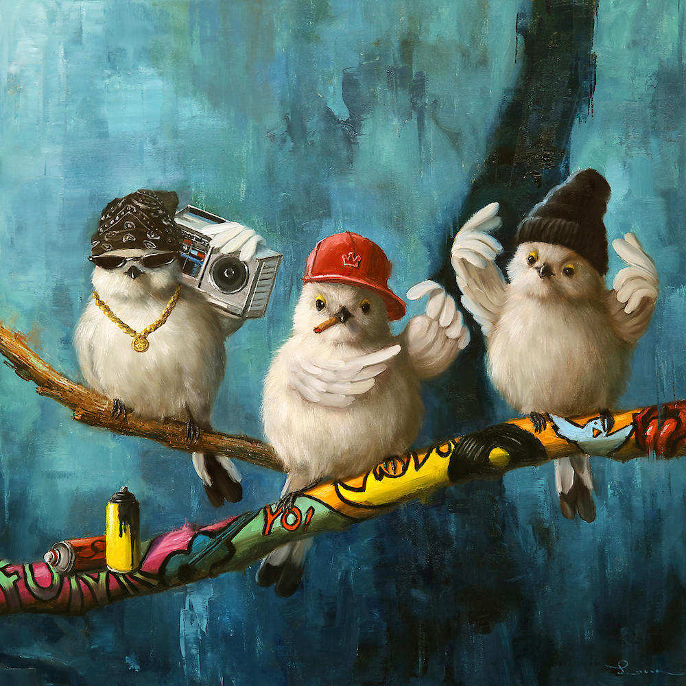 Birdz in da Hood No.2 von Lucia Heffernan