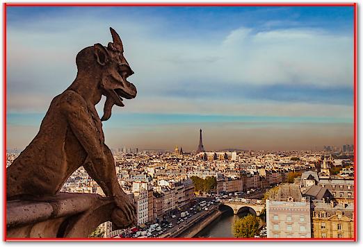 Vue sur Paris depuis Notre Dame von Arnaud Bertrande