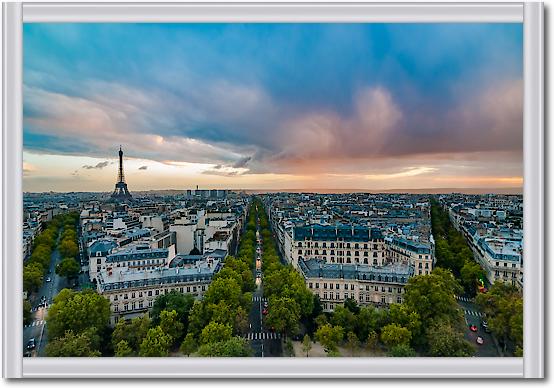 Vue sur Paris depuis l'Arc de Triomphe von Arnaud Bertrande