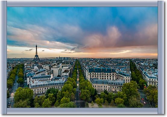 Vue sur Paris depuis l'Arc de Triomphe von Arnaud Bertrande