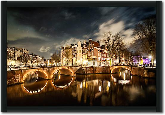 Amsterdam Illuminated Bridge von Sandrine Mulas