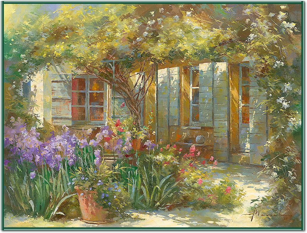 Jardin aux iris von Johan Messely