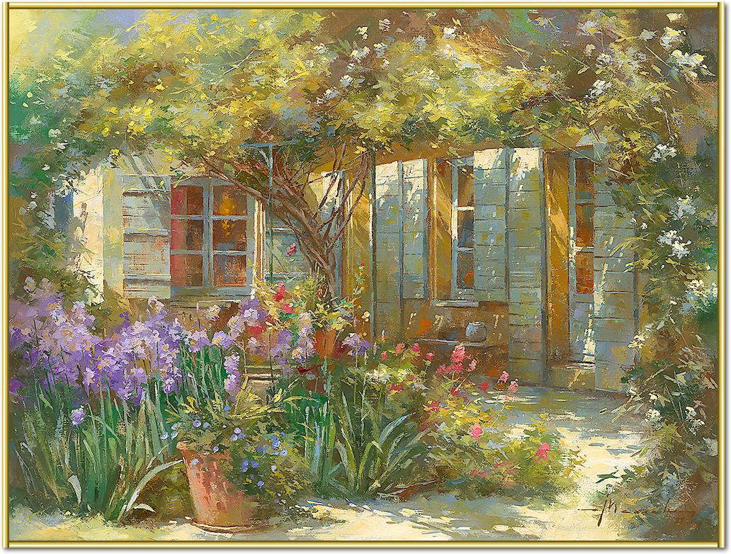 Jardin aux iris von Johan Messely