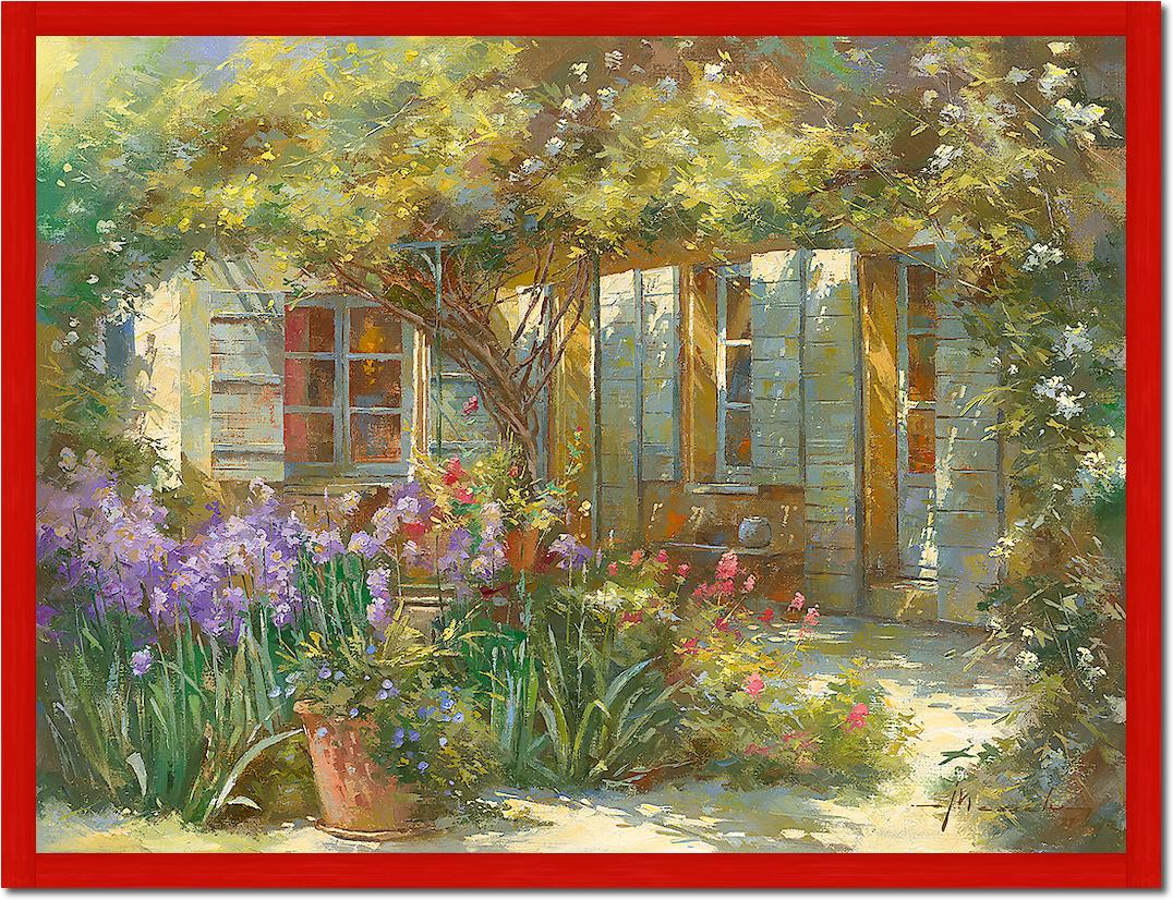 Jardin aux iris von Johan Messely