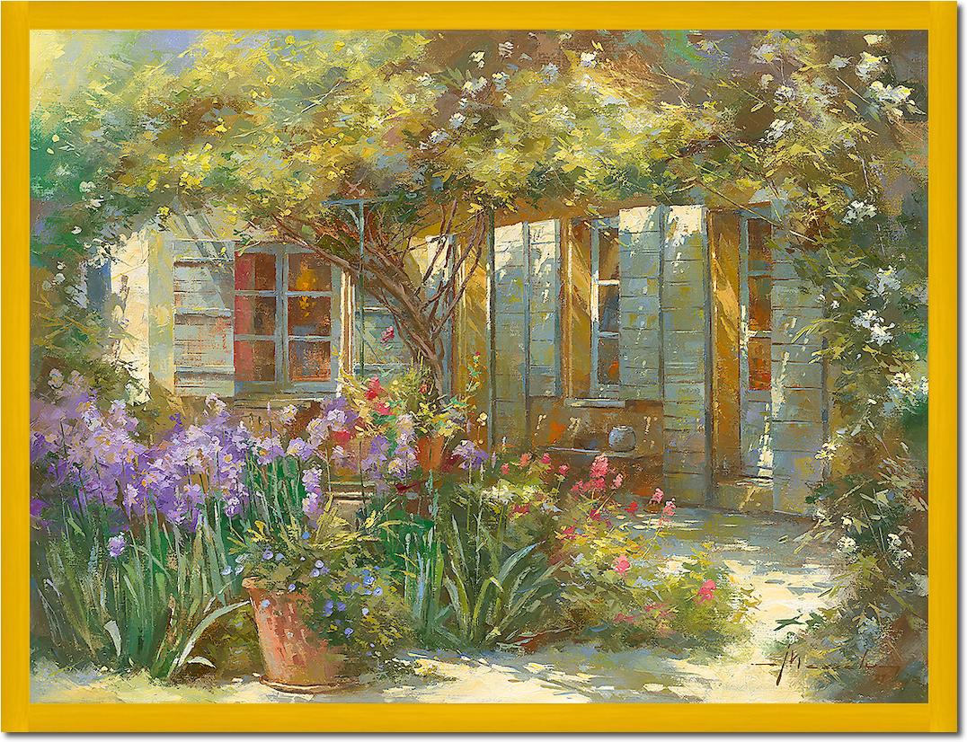 Jardin aux iris von Johan Messely