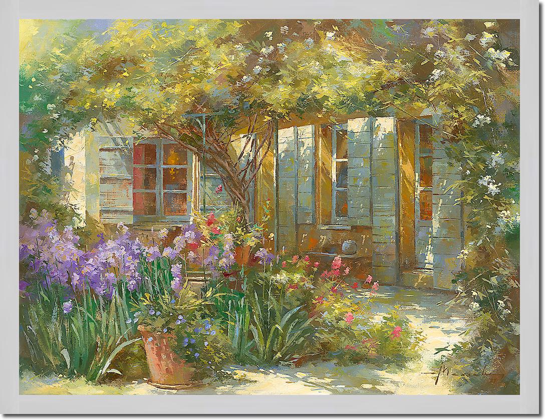 Jardin aux iris von Johan Messely