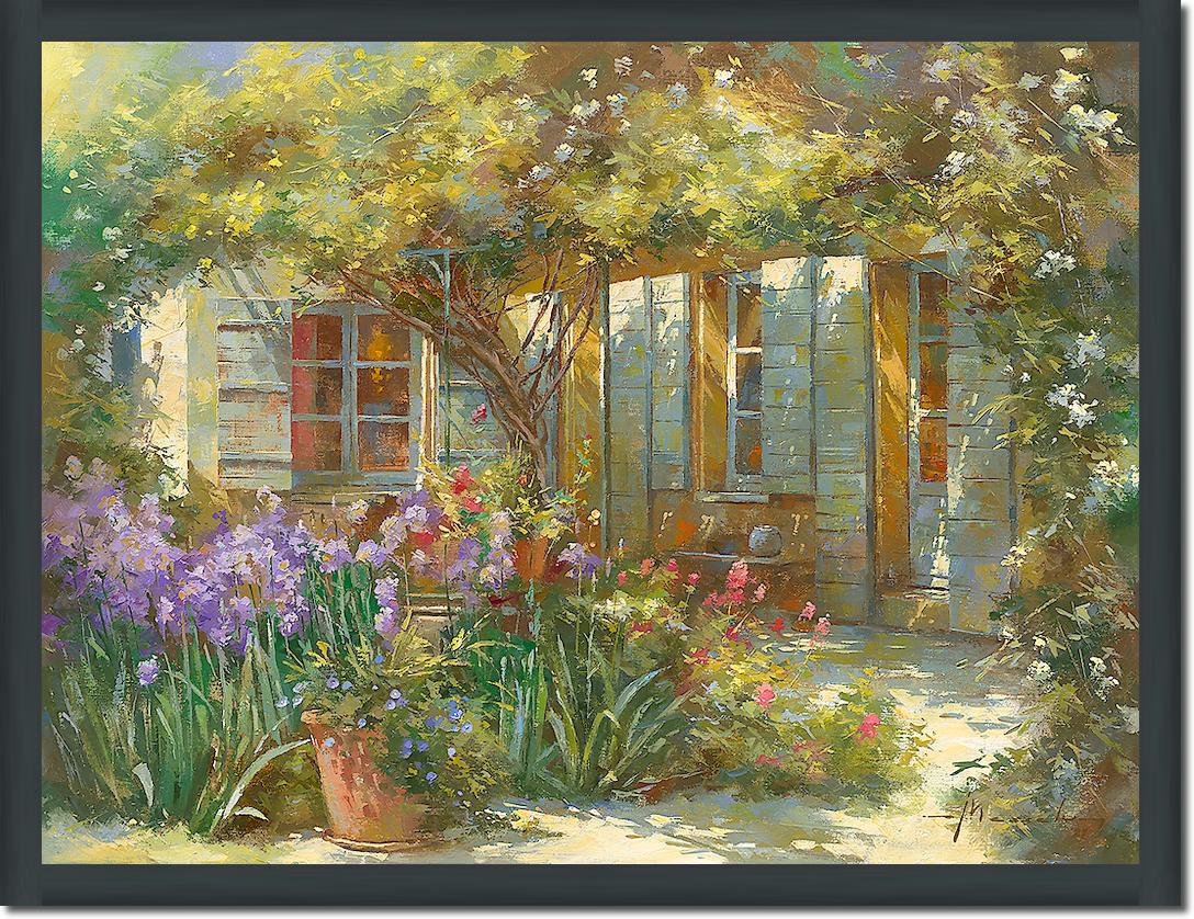 Jardin aux iris von Johan Messely