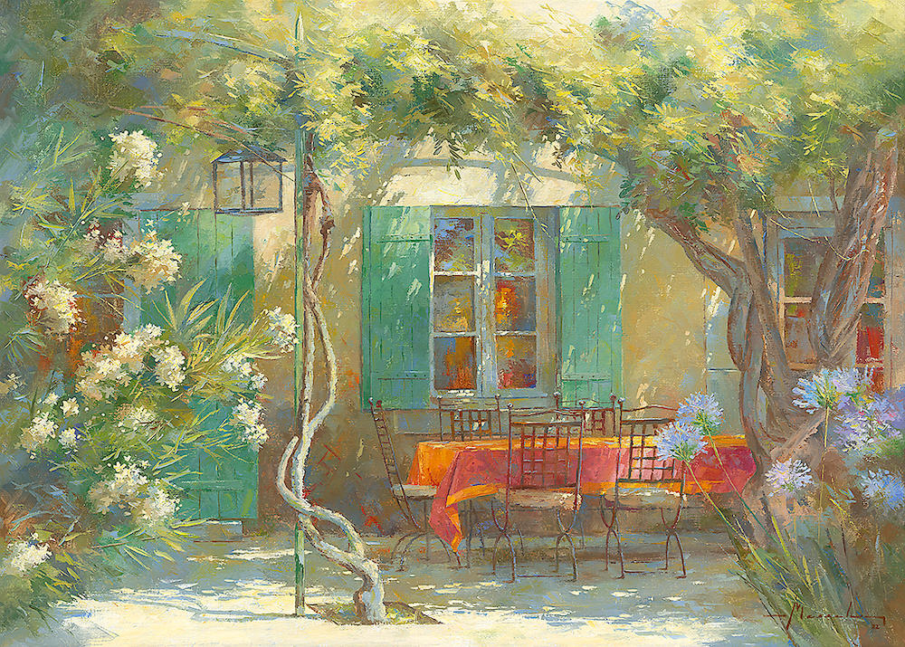 Terrasse d’été von Johan Messely