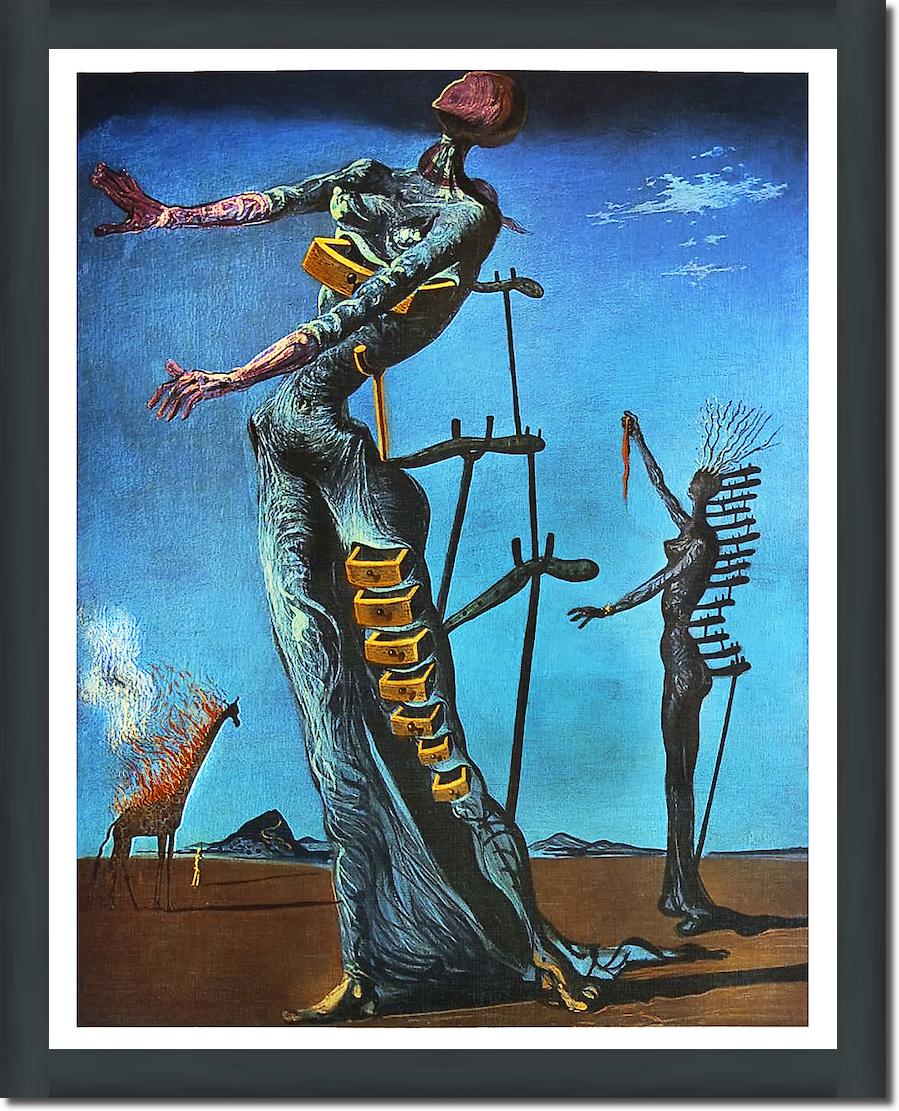 Girafe en feu von Salvador Dali