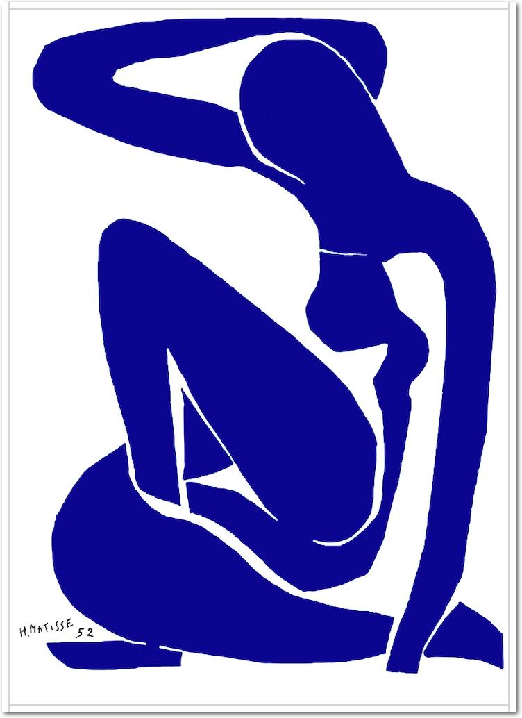 Nu bleu I von Henri            Matisse