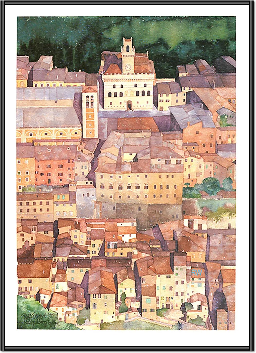Mittelalterliche Bergstadt Montepulciano, Toskana von Ralf Westphal