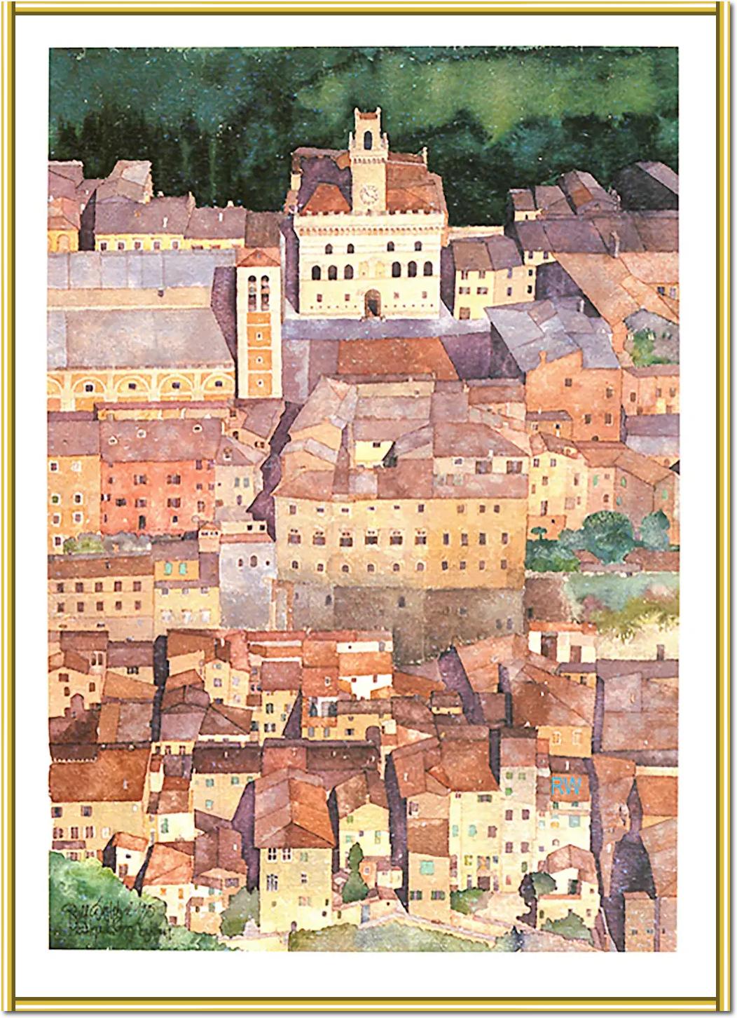 Mittelalterliche Bergstadt Montepulciano, Toskana von Ralf Westphal
