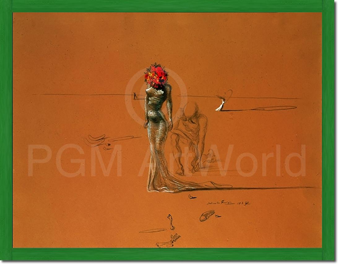 Female with Head of Flowers, SD-135 von Salvador         Dali