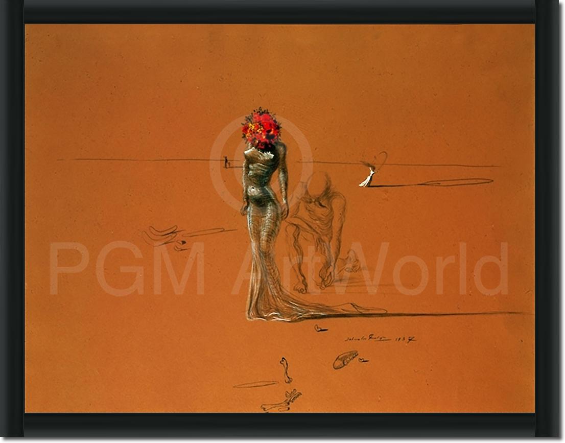 Female with Head of Flowers, SD-135 von Salvador         Dali