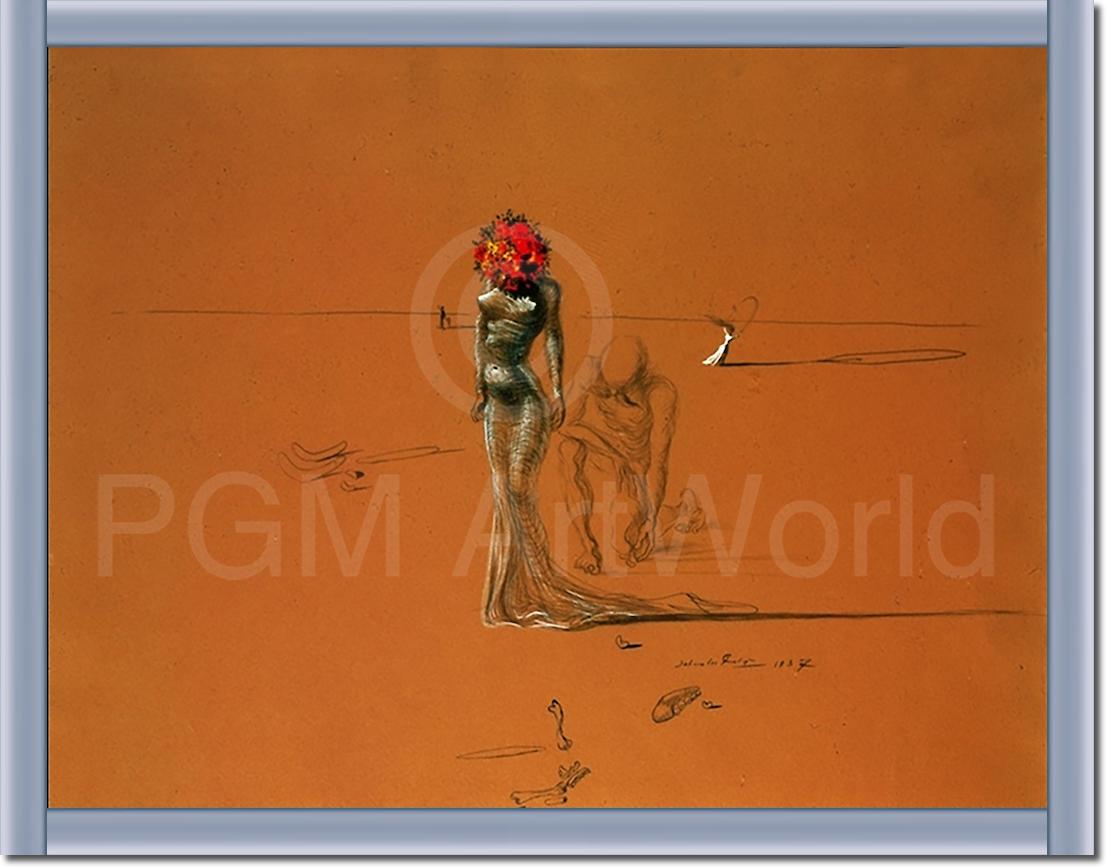 Female with Head of Flowers, SD-135 von Salvador         Dali