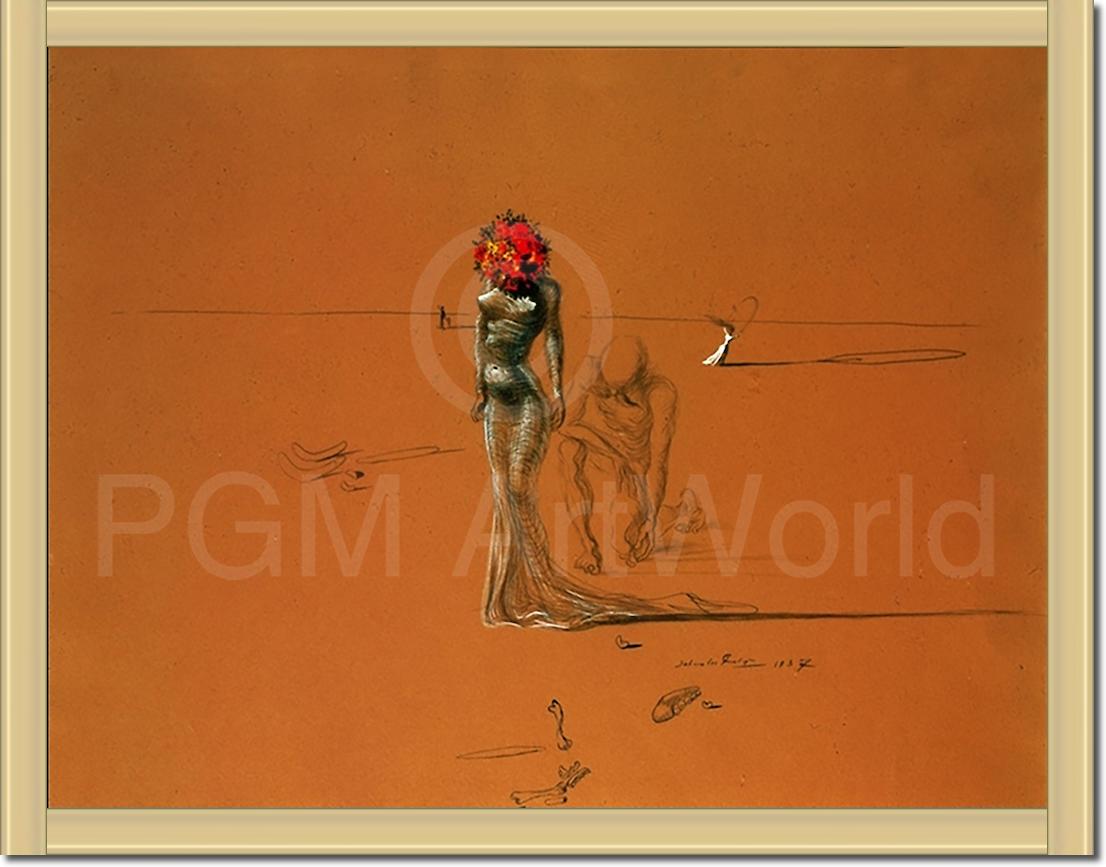 Female with Head of Flowers, SD-135 von Salvador         Dali