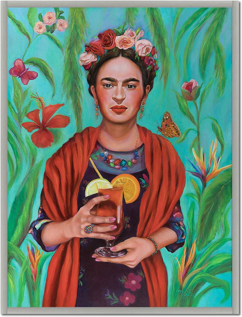 Frida with Tequila Sunrise von Mirka Machel