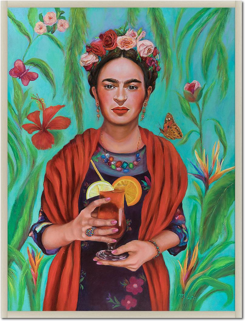 Frida with Tequila Sunrise von Mirka Machel