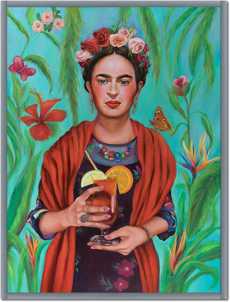 Frida with Tequila Sunrise von Mirka Machel