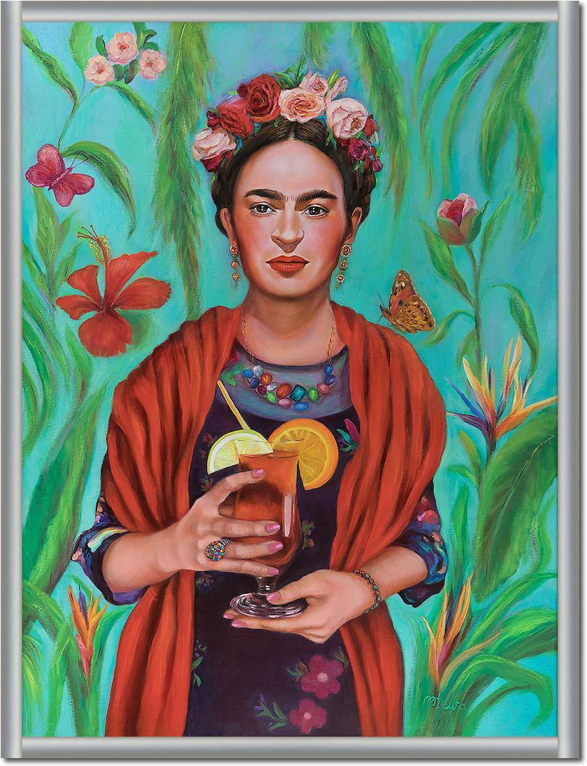 Frida with Tequila Sunrise von Mirka Machel