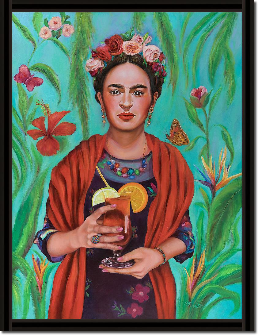 Frida with Tequila Sunrise von Mirka Machel