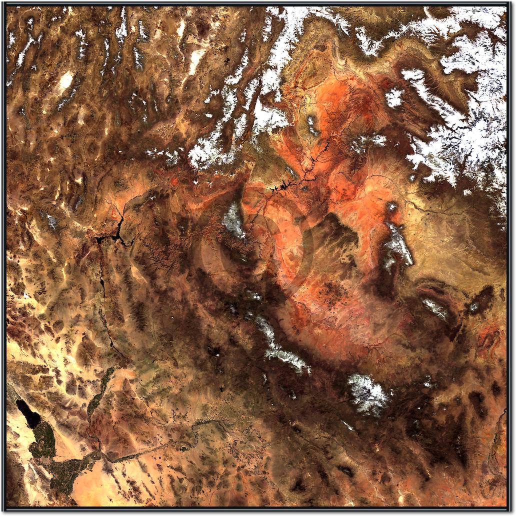 North America von Landsat-7