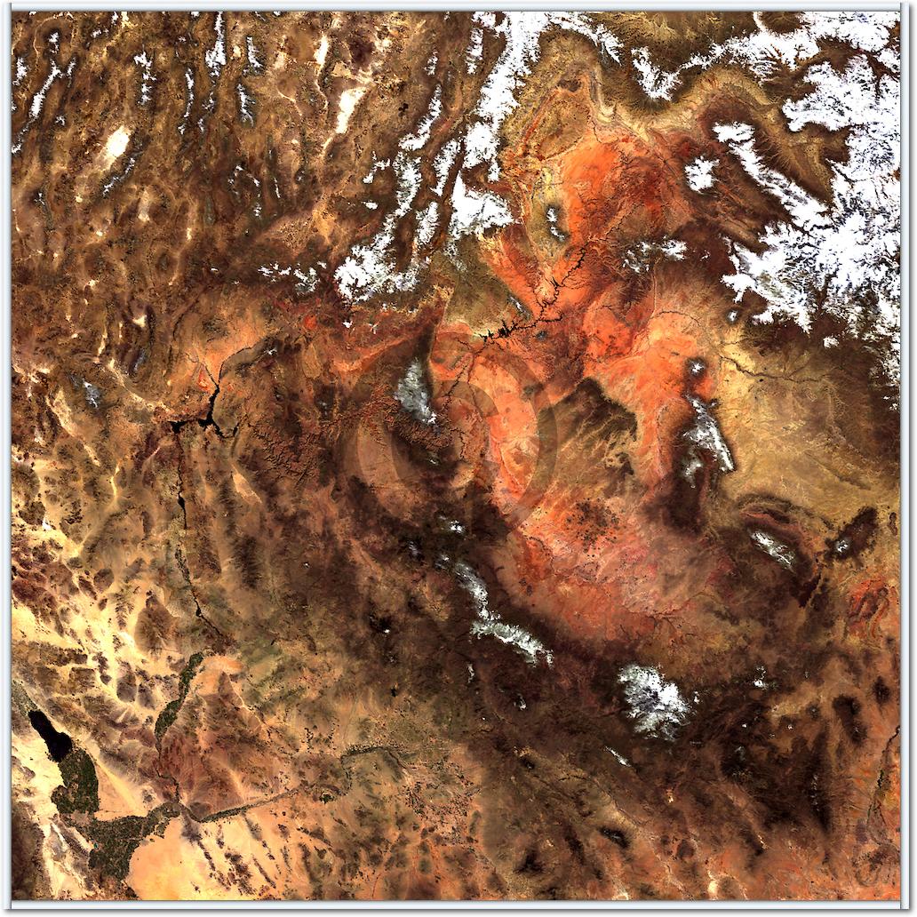 North America von Landsat-7