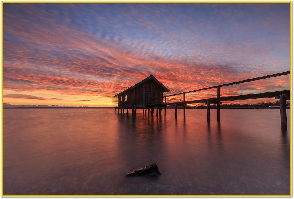 Sonnenuntergang am Ammersee von Markus Scholz