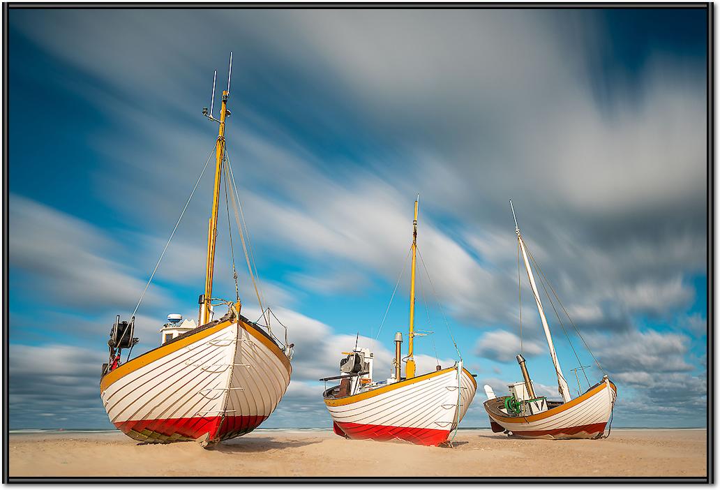 Fischerboote am Slettestrand von Holger Karl