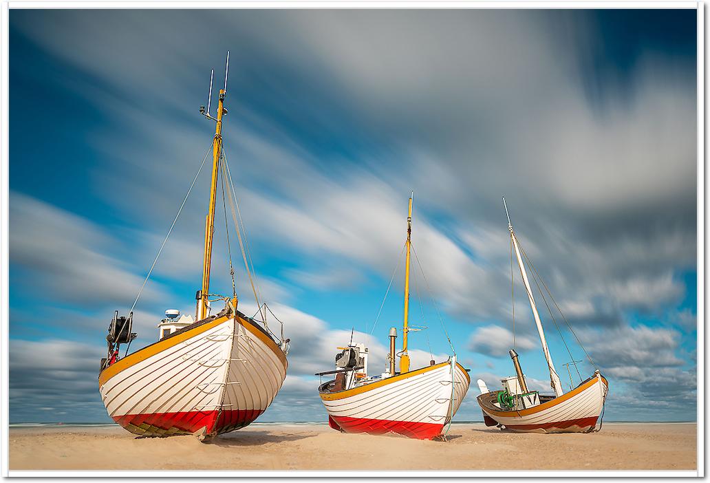 Fischerboote am Slettestrand von Holger Karl