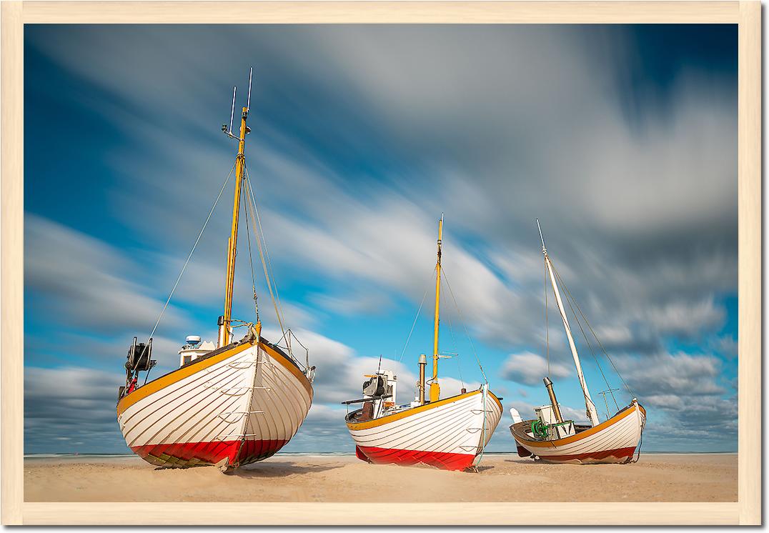 Fischerboote am Slettestrand von Holger Karl