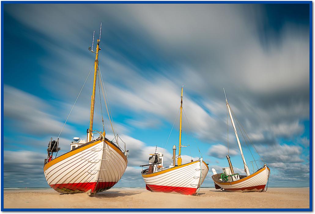 Fischerboote am Slettestrand von Holger Karl