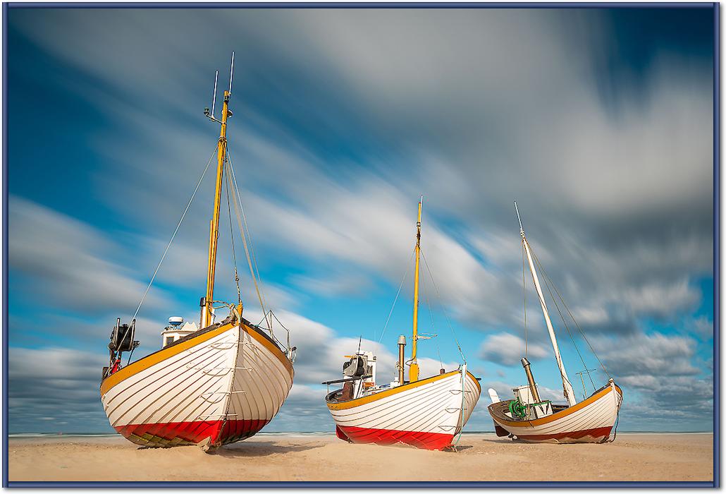 Fischerboote am Slettestrand von Holger Karl