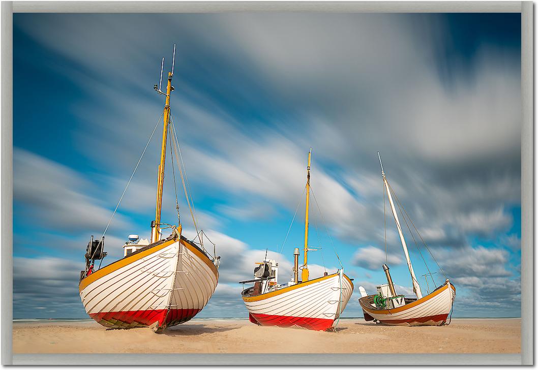 Fischerboote am Slettestrand von Holger Karl