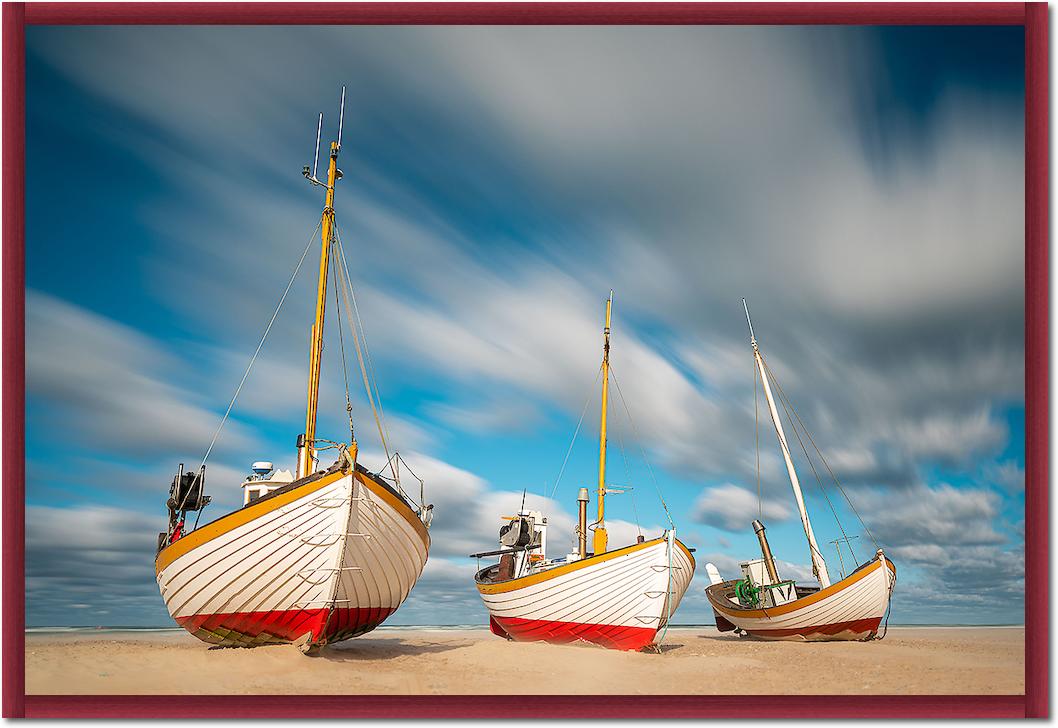 Fischerboote am Slettestrand von Holger Karl