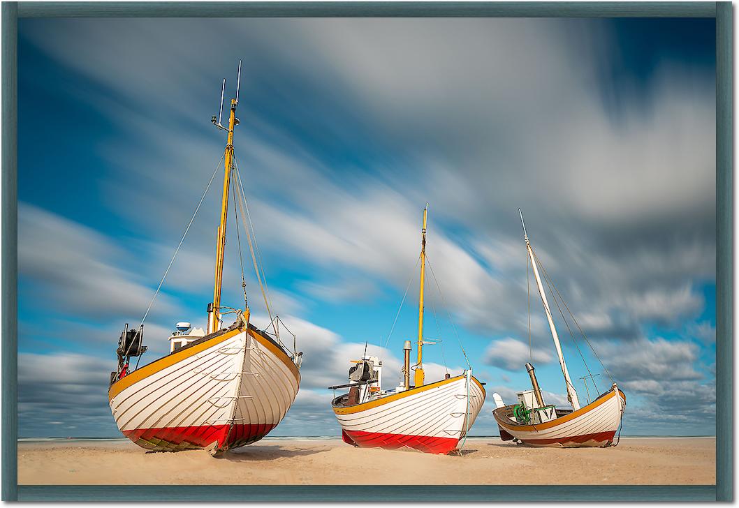 Fischerboote am Slettestrand von Holger Karl