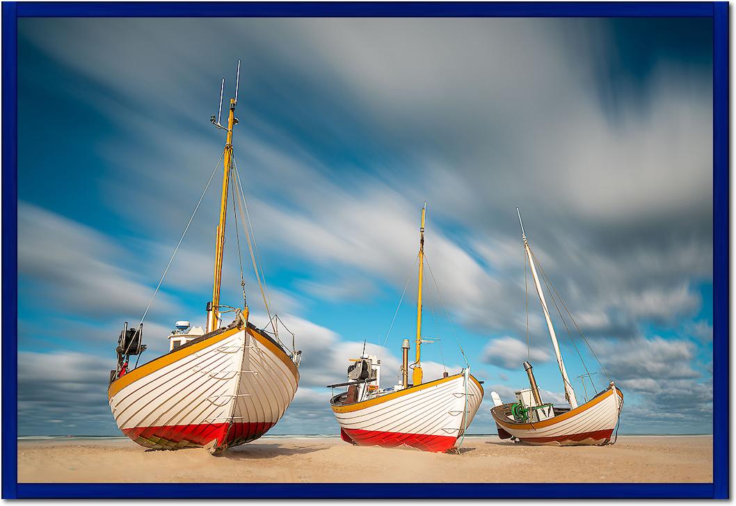 Fischerboote am Slettestrand von Holger Karl