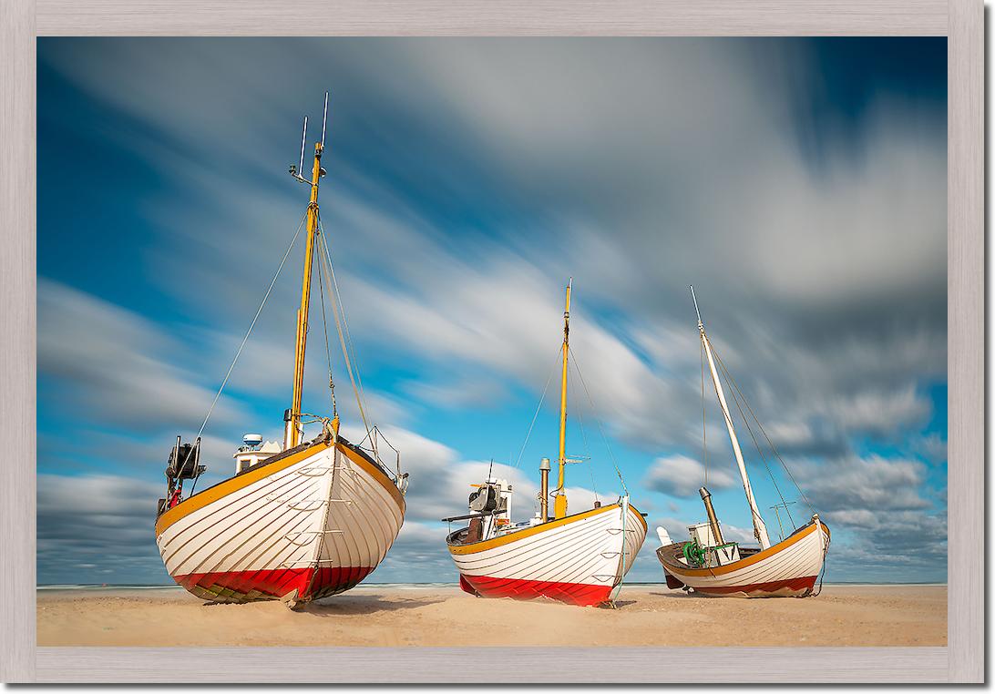 Fischerboote am Slettestrand von Holger Karl