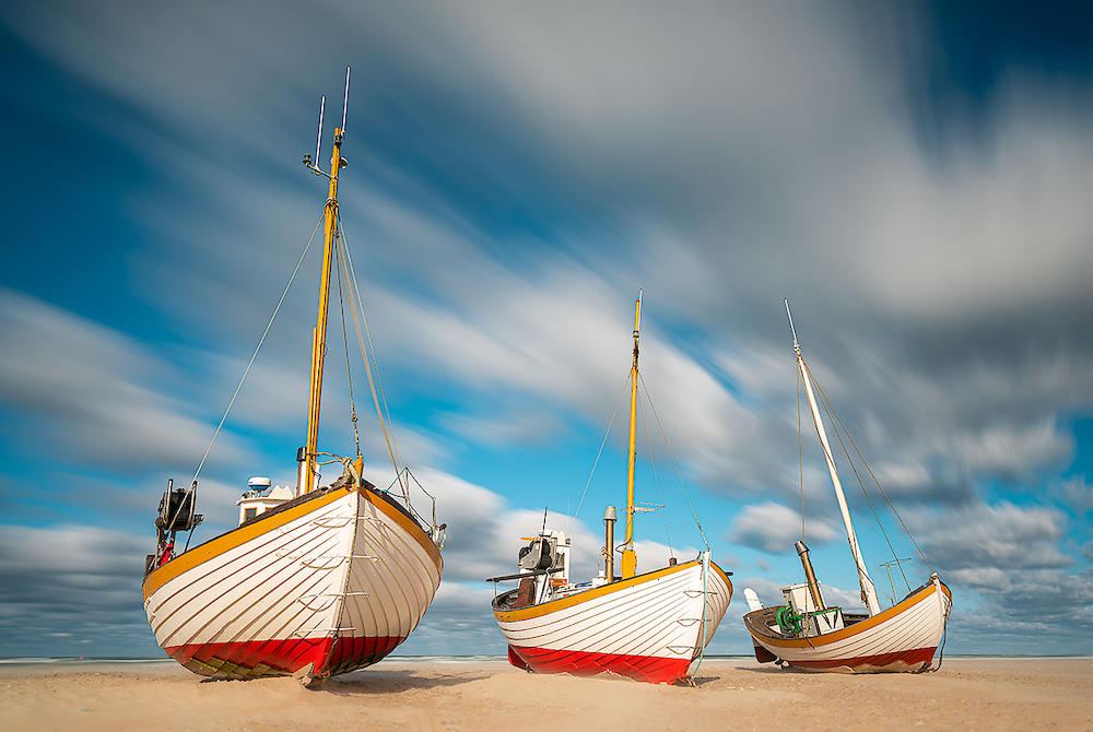 Fischerboote am Slettestrand von Holger Karl