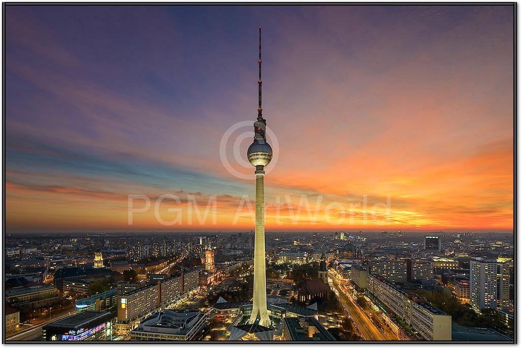 Berlin Alexanderplatz Skyline von Michael Abid