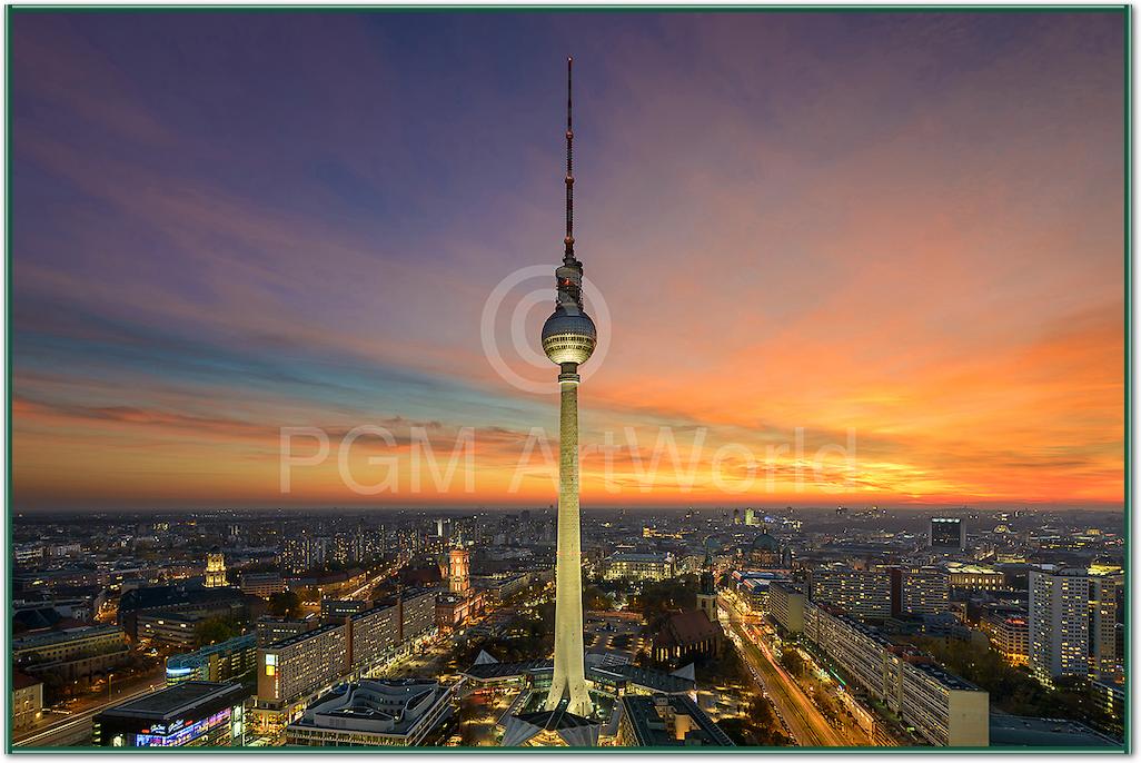 Berlin Alexanderplatz Skyline von Michael Abid