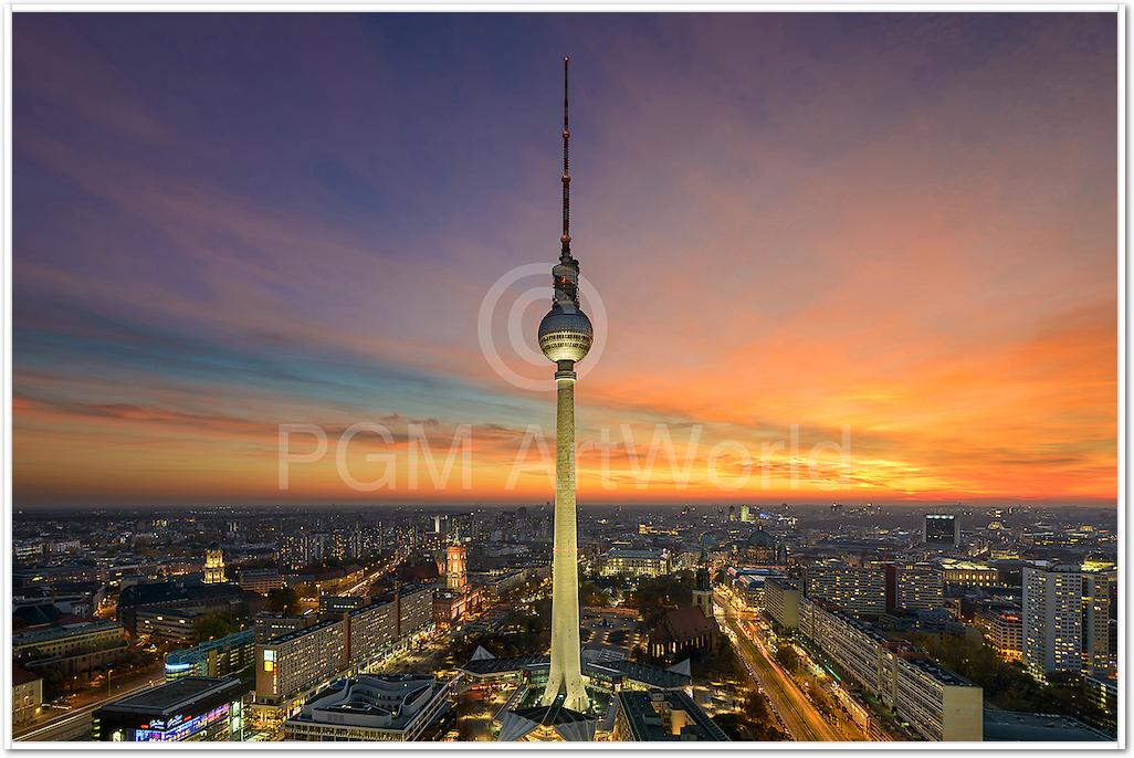 Berlin Alexanderplatz Skyline von Michael Abid