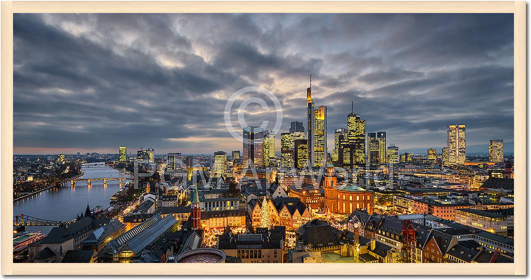 Frankfurt Evening Skyline von Michael Abid