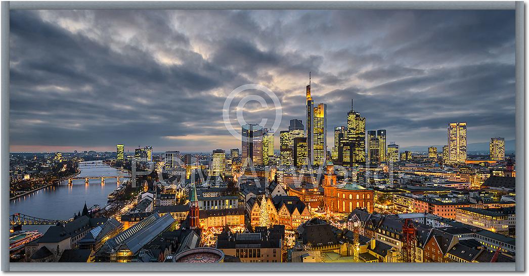 Frankfurt Evening Skyline von Michael Abid