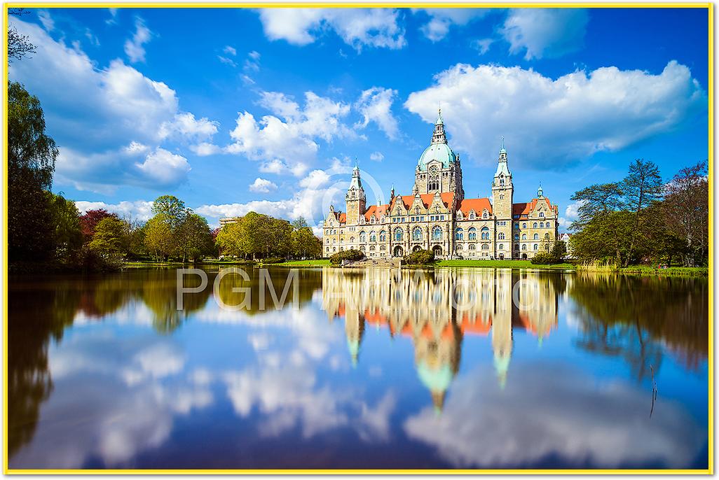 Hannover Rathaus Maschteich von Michael Abid