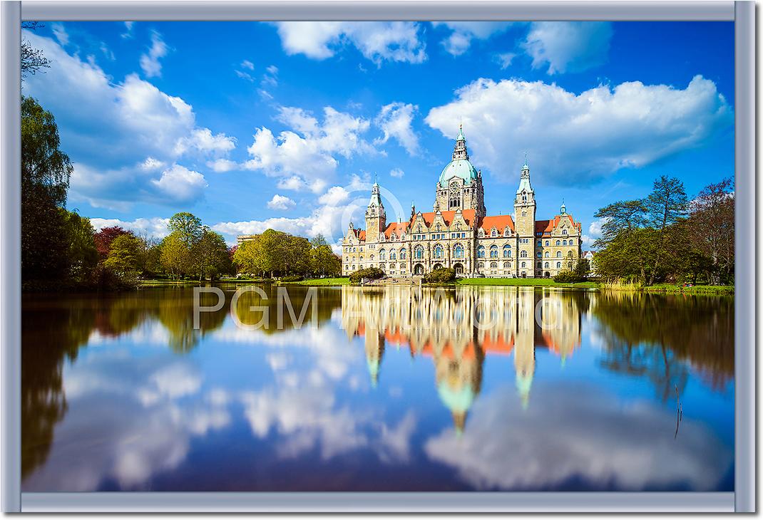 Hannover Rathaus Maschteich von Michael Abid