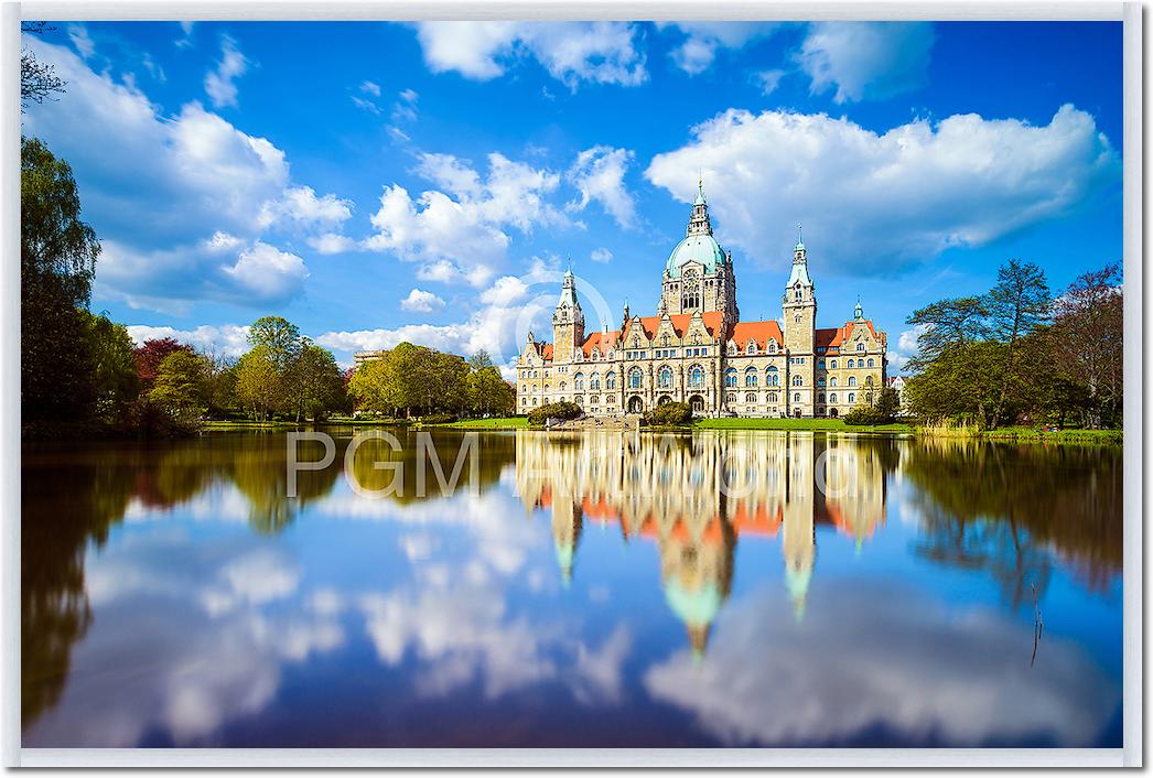 Hannover Rathaus Maschteich von Michael Abid